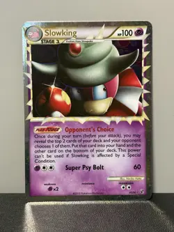 Pokemon TCG Slowking Prime Undaunted Holo Card 85/90 - Image 1
