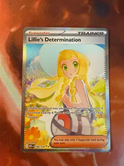 Lillie's Determination Pokemon Card SIR 184/132 Mega Evolutions ENGLISH - Image 1
