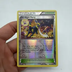 All-Night Party Reverse Holo 96/122 2016 XY Breakpoint Pokemon Card TCG Mp-LP - Image 3