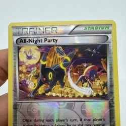 All-Night Party Reverse Holo 96/122 2016 XY Breakpoint Pokemon Card TCG Mp-LP - Image 4