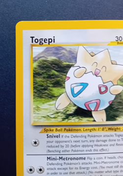 Pokemon Card: Wizards Black Star Promo: Togepi 30 - Image 3