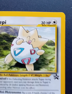 Pokemon Card: Wizards Black Star Promo: Togepi 30 - Image 4