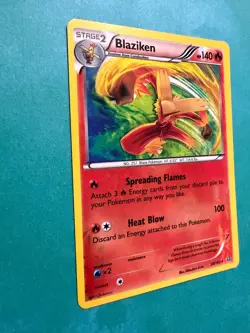 Pokemon TCG Cards Blaziken 28/160 Primal Clash Reverse Holo Rare NM - Image 2