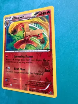 Pokemon TCG Cards Blaziken 28/160 Primal Clash Reverse Holo Rare NM - Image 3