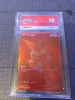 Pokemon TCG White Flare English Red Victini Card 172/086 Ace Grading GEM MINT 10 - Image 1