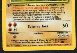 Machamp Rare 1st Edition Holo Pokemon Card 8/102 Base Set 100 HP Holographic - Image 4