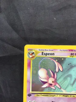 Pokemon Cards: Neo Discovery 1st Edition Rare Holo: Espeon 1/75 - Image 3