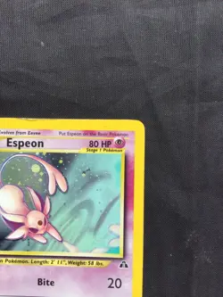 Pokemon Cards: Neo Discovery 1st Edition Rare Holo: Espeon 1/75 - Image 4