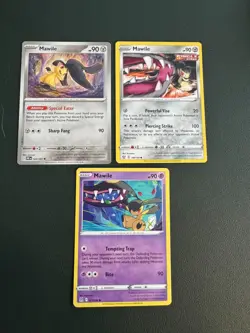 Mawile 3 card Lot Pokemon TCC Various Sets - Image 1