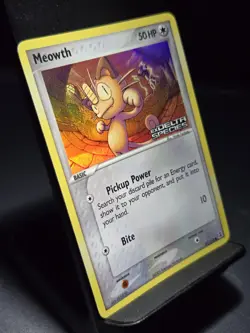 Meowth 77/113 LP/NM Reverse Holo EX Delta Species Stamped Pokemon Card - Image 2