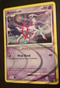 Arceus AR7 Platinum Holofoil Card Rare - Image 3