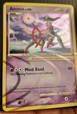 Arceus AR7 Platinum Holofoil Card Rare - Image 4