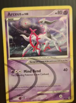 Arceus AR7 Platinum Holofoil Card Rare - Image 5