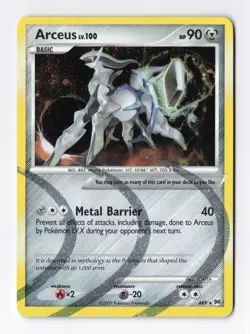 Arceus #AR9 Cosmos Holo Foil Rare Arceus 2009 Vintage Pokemon TCG Card LP - Image 1