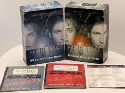 X-Files Collectible Card Game 168 cards 2 starter decks rules 1996 USPCC NXT - Image 1