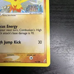 Pokemon Card - Combusken Crystal Guardians 16/100 Reverse Holo Rare Stamped 🔥 - Image 4