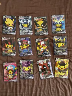 Pokemon Anime Holographic Cosplay Pikachu Cards Set Of 55 (FAN ART) sealed - Image 1