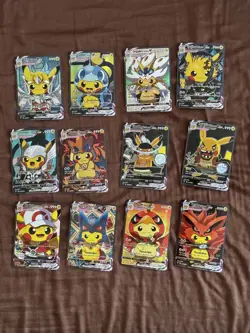 Pokemon Anime Holographic Cosplay Pikachu Cards Set Of 55 (FAN ART) sealed - Image 4