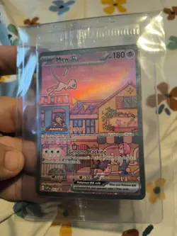 Mew ex 053 Scarlet & Violet 151 UPC Black Star Promo Card Holo Sealed - Image 2