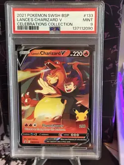 Lance's Charizard V SWSH133 SWSH: Sword & Shield Promo Cards Holo PSA9 - Image 1