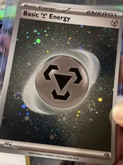Pokemon - Metal Energy Card SVE 008 - Pokemon 151 - Cosmic Holo - SWIRL X3 - Image 1
