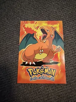 Pokemon Topps Charizard E6 of 12 Stage 3, Blue Label Non-Holo Card #06 - Image 1
