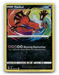 Yveltal 046/072 Amazing Rare Shining Fates Pokemon Holo NM - Image 1