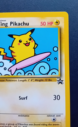 Pokemon Card: Wizards Black Star Promo: Surfing Pikachu 28 - Image 4
