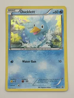 Ducklett BW17 Black & White Black Star Promo Holo Pokemon Card NM - Image 1
