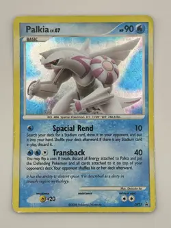Palkia DP27 Diamond & Pearl Black Star Promos Pokemon Card HP Damaged - Image 1
