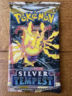 🔥 Pokemon TCG Sword & Shield Silver Tempest Booster Pack x1 Random Art - Image 1