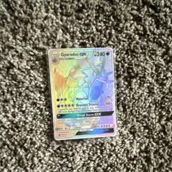 Pokemon TCG Gyarados GX Secret Rare Holo 112/111 SM Crimson Invasion Eng 240 - Image 1
