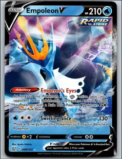Pokemon TCG SWSH05: Battle Styles Empoleon V 040/163 Ultra Rare 2021 - Image 1
