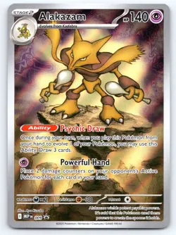 Pokemon TCG ME: Mega Evolution Promo Alakazam 009 Promo 2025 - Image 1