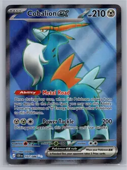 Cobalion ex 103/086 Ultra Rare Chaos Rising Pokemon Holo Near Mint - Image 1