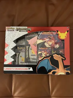 Pokemon TCG: Celebrations Collection Box [Lance's Charizard V Oversize] (2021) - Image 1