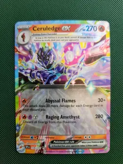 Ceruledge ex 036/191 Holo Double Rare Pokemon SV08: Surging Sparks NM/Mint - Image 1