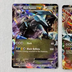 Black Kyurem + White Kyurem EX Pokemon Holo BW Plasma Storm 2012 - Near Mint NM - Image 2