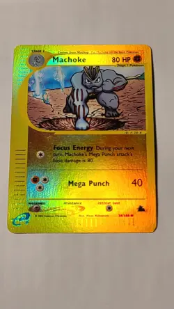 Pokemon 2003 Skyridge Machoke 38/144 Reverse Holo LP - Image 1
