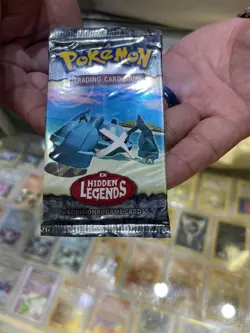 Pokemon EX Hidden Legends Pack 18 grams Metagross Art 2004 & Undaunted pack - Image 2
