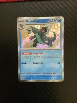 Baxcalibur 130/091 - Paldean Fates Shiny Rare Holo Pokemon TCG NM - Image 1