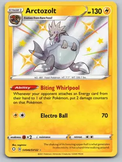 Arctozolt SV046/SV122 Shiny Rare Shining Fates Shiny Vault Pokemon Near Mint - Image 1