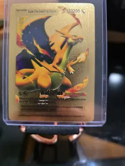 Super Fire-Breathing Dragon Charizard Hp 183200 Fan Gold Card 083/110 - Image 2