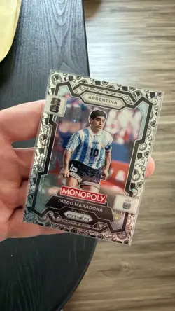 2026 Panini Prizm Monopoly World Cup Diego Maradona Top Hat Tycoon #3 SSP RARE - Image 1