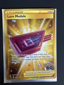 Pokemon TCG Lure Module Pokemon GO 088/078 Secret Rare Gold Card NM - Image 1