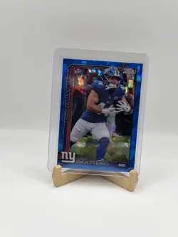 2025 Topps Chrome Sapphire Rookies Cam Skattebo #331 Blue Sapphire (RC) - Image 1