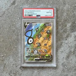 PSA 10 UNOWN V #177 Full Art - Silver Tempest 2022 SWSH Pokemon Card Gem Mint! - Image 1