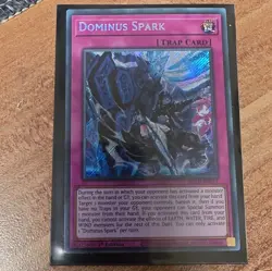 Yu-Gi-Oh! Dominus Spark BLZD-EN077 1st Edition Secret Rare Konami Trap Card - Image 1