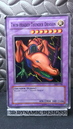 | Yugioh Twin-Headed Thunder Dragon MRD-120 Super Rare Metal Raiders DMG 🔥 | - Image 1