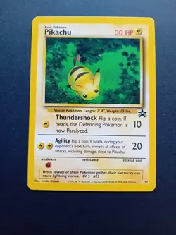 Pokemon Card: Wizards Black Star Promo: Pikachu 27 - Image 1